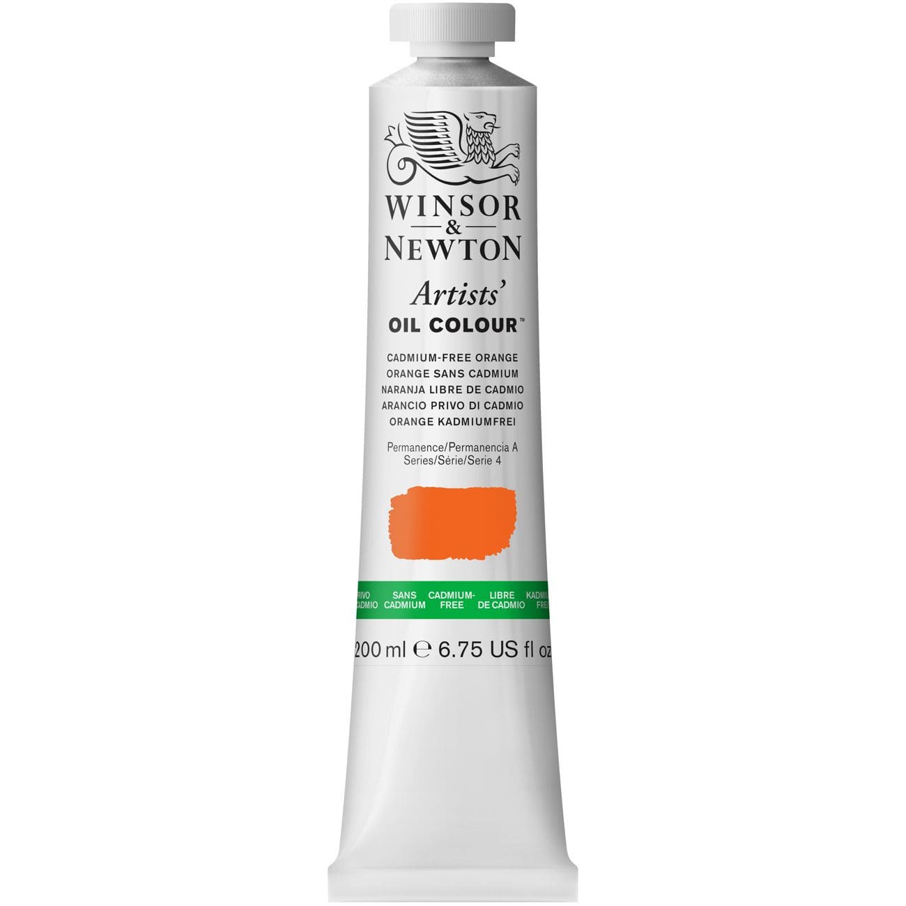 Tinta Óleo Artist 200ml Winsor & Newton S4 899 Cadmium Free Orange