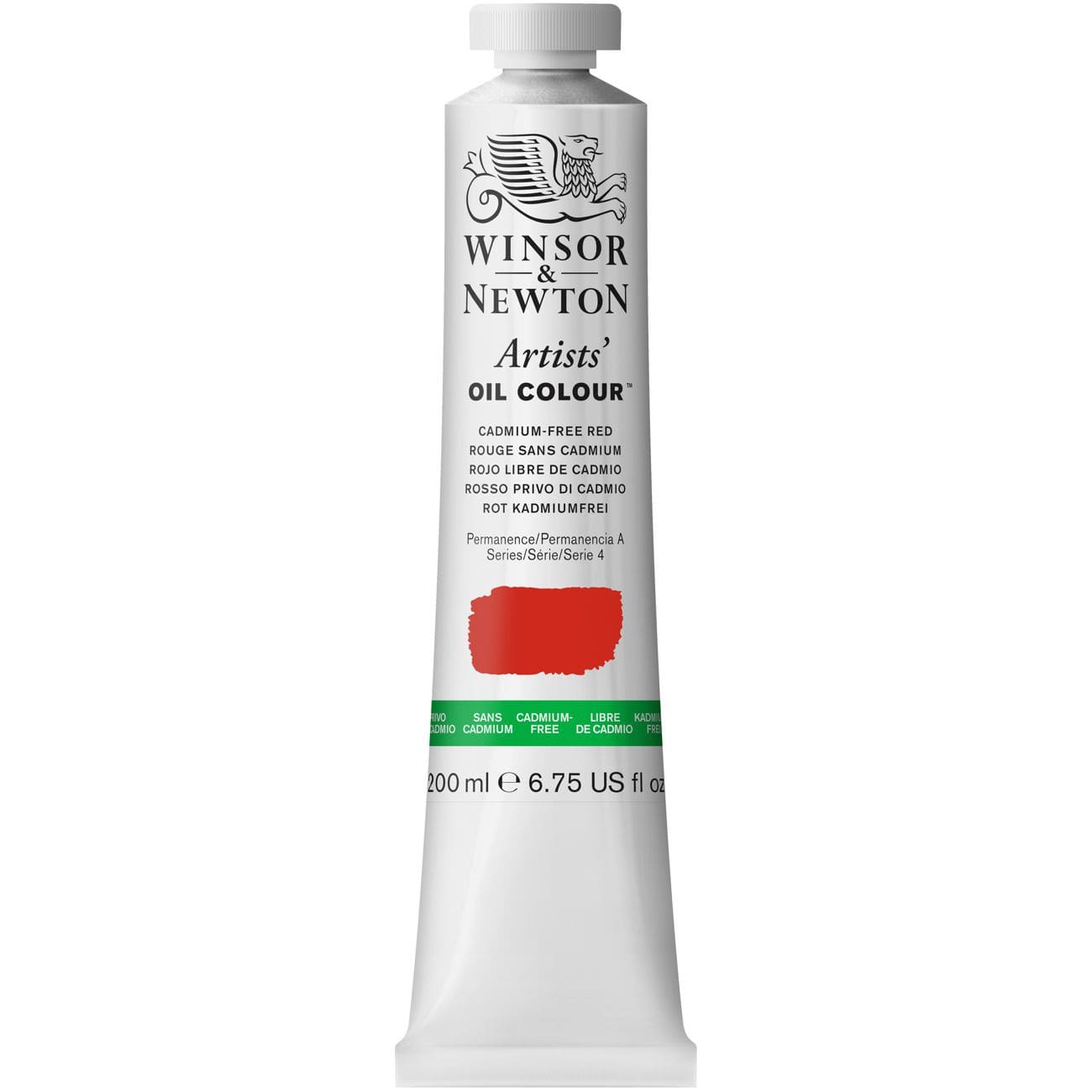 Tinta Óleo Artist 200ml Winsor & Newton S4 901 Cadmium Free Red