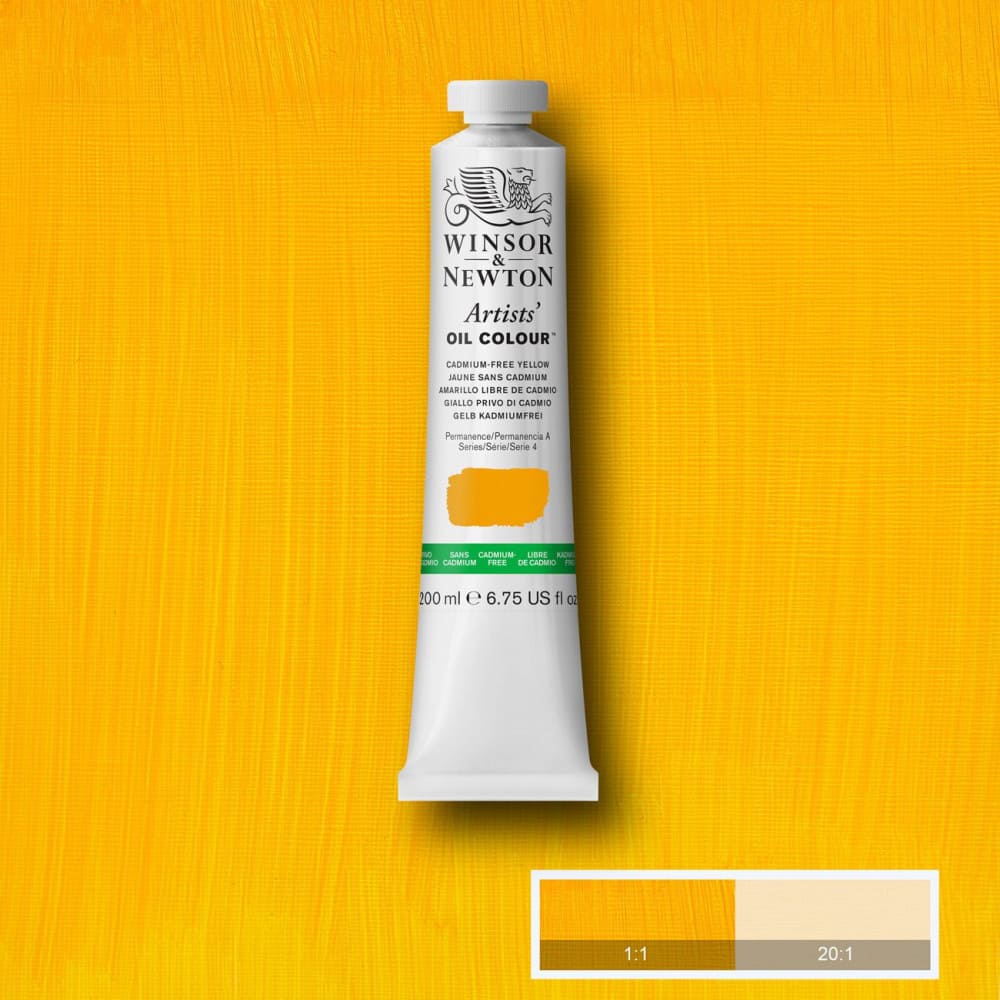 Tinta Óleo Artist 200ml Winsor & Newton S4 890 Cadmium Free Yellow 