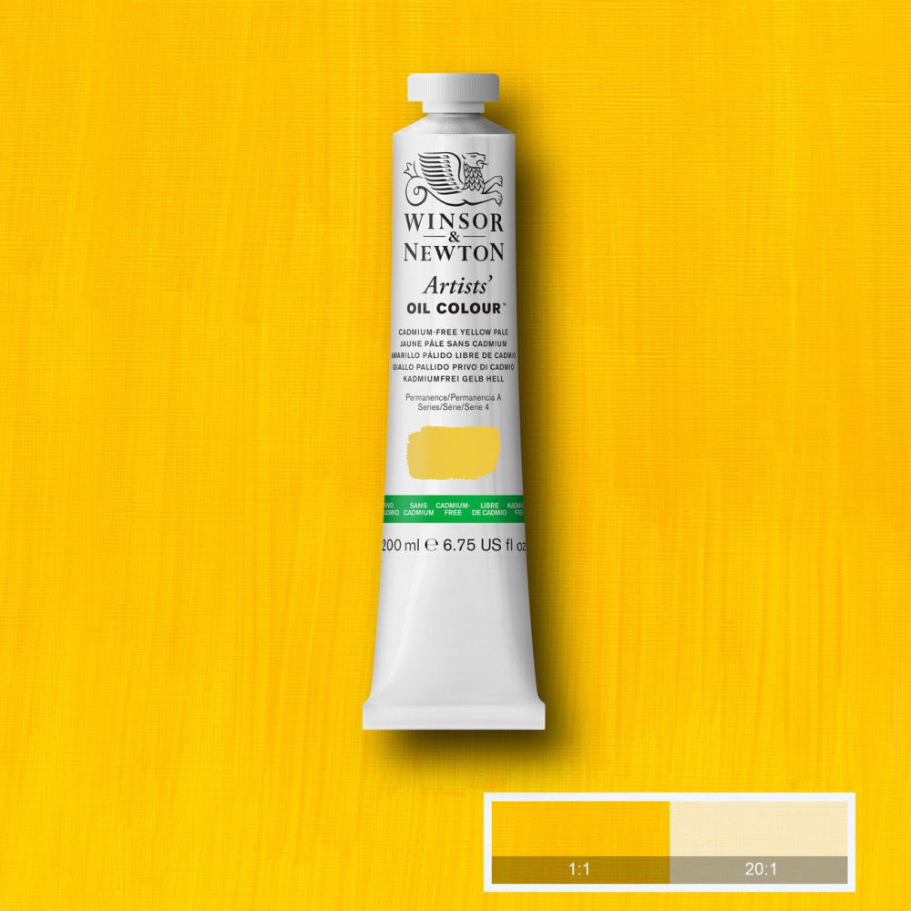 Tinta Óleo Artist 200ml Winsor & Newton S4 907 Cadmium Free Yellow Pale