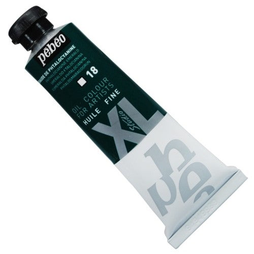 Tinta  a Óleo Pébéo XL Studio 18 Verde Esmeralda Phtalo 37ml