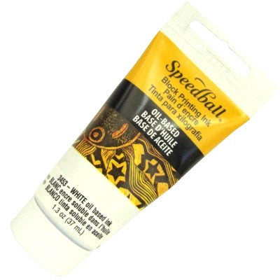 Tinta Óleo de Xilogravura 37ml Speedball 3453 Branca