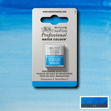 Tinta Aquarela Profissional Winsor & Newton Pastilha S2 379 Manganese Blue Hue