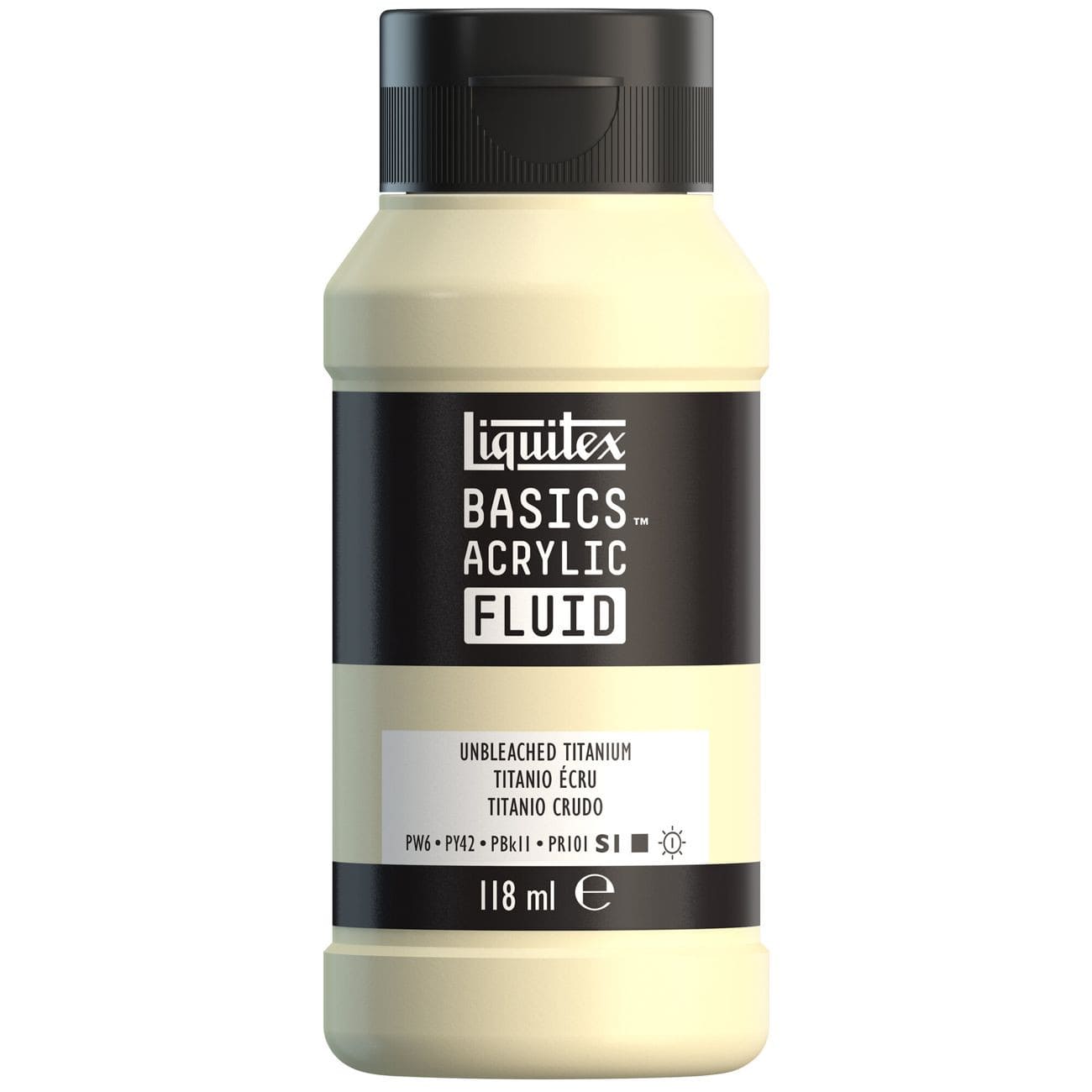 Tinta Acrílica Liquitex Basics Fluída 118ml Unbleached Titanium