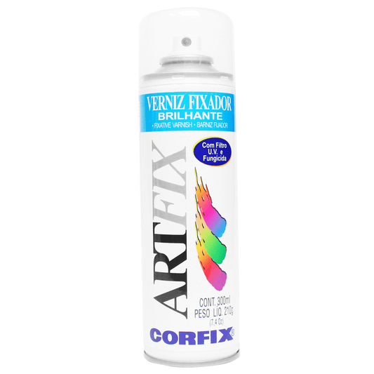 Verniz Fixador Spray Artfix Brilhante 210g Corfix