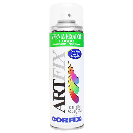 Verniz Fixador Spray Artfix Fosco 210g Corfix