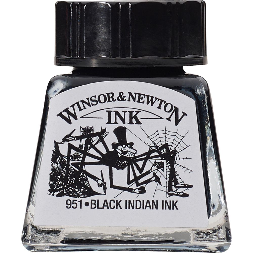 Tinta para Desenho Winsor & Newton 14ml Black Indian 030