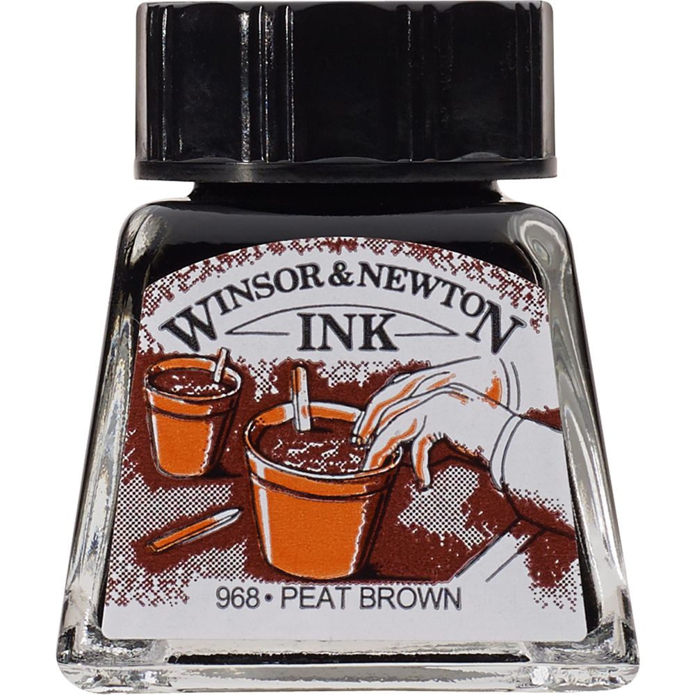 Tinta para Desenho Winsor & Newton 14ml Peat Brown 469