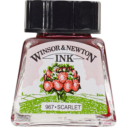 Tinta para Desenho Winsor & Newton 14ml Scarlet 601