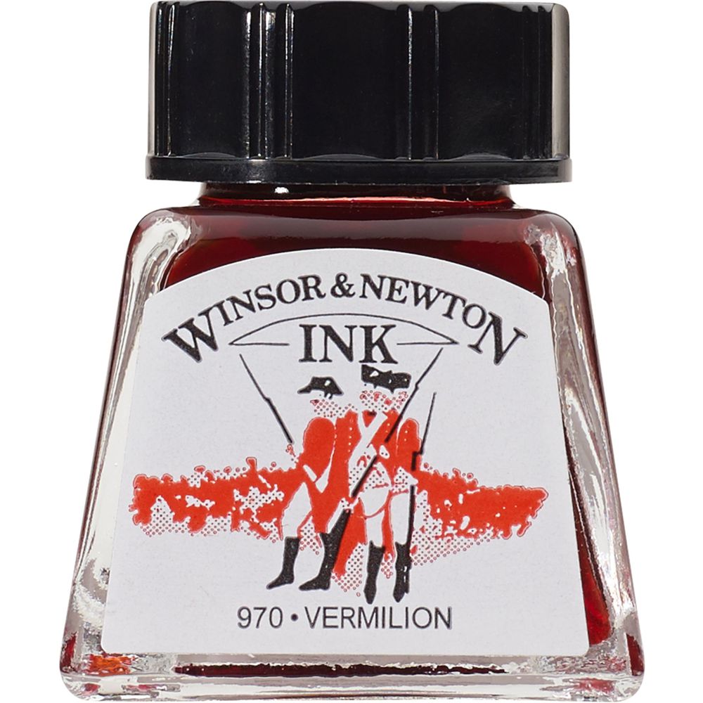 Tinta para Desenho Winsor & Newton 14ml Vermilion 680