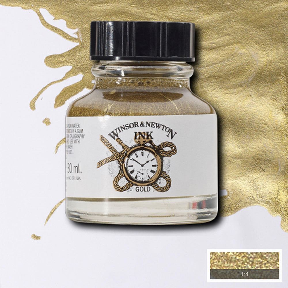 Tinta para Desenho Winsor & Newton 30ml Gold