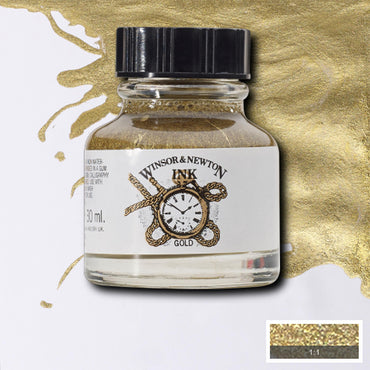 Tinta para Desenho Winsor & Newton 30ml Gold