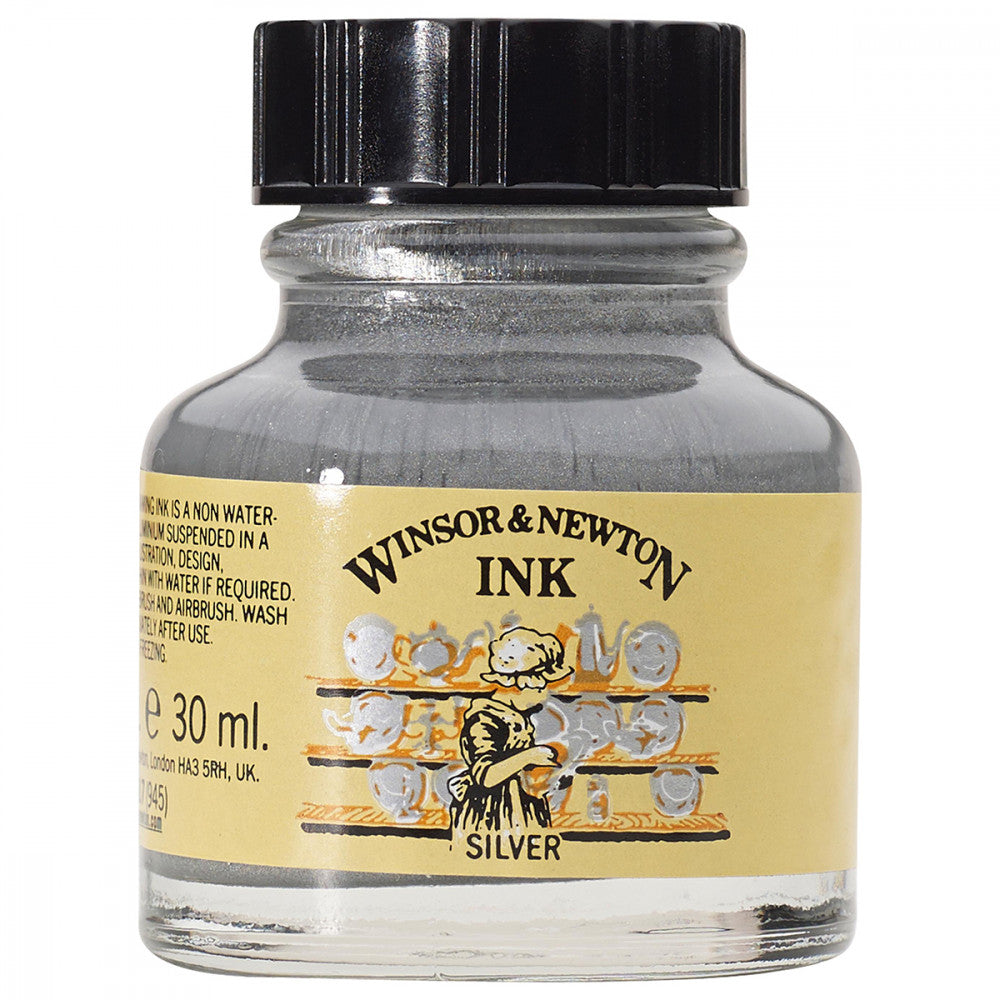 Tinta para Desenho Winsor & Newton 30ml Silver