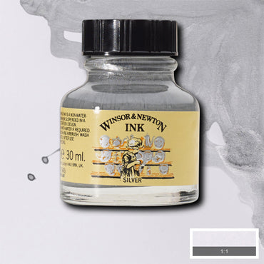 Tinta para Desenho Winsor & Newton 30ml Silver