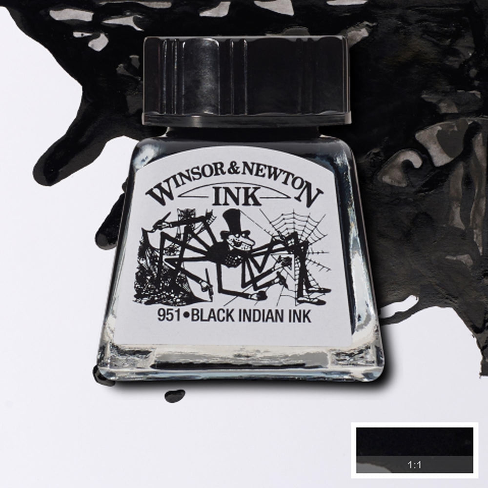 Tinta para Desenho Winsor & Newton 14ml Black Indian 030