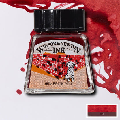 Tinta para Desenho Winsor & Newton 14ml Brick Red