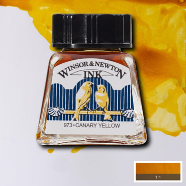 Tinta para Desenho Winsor & Newton 14ml Canary Yellow 123