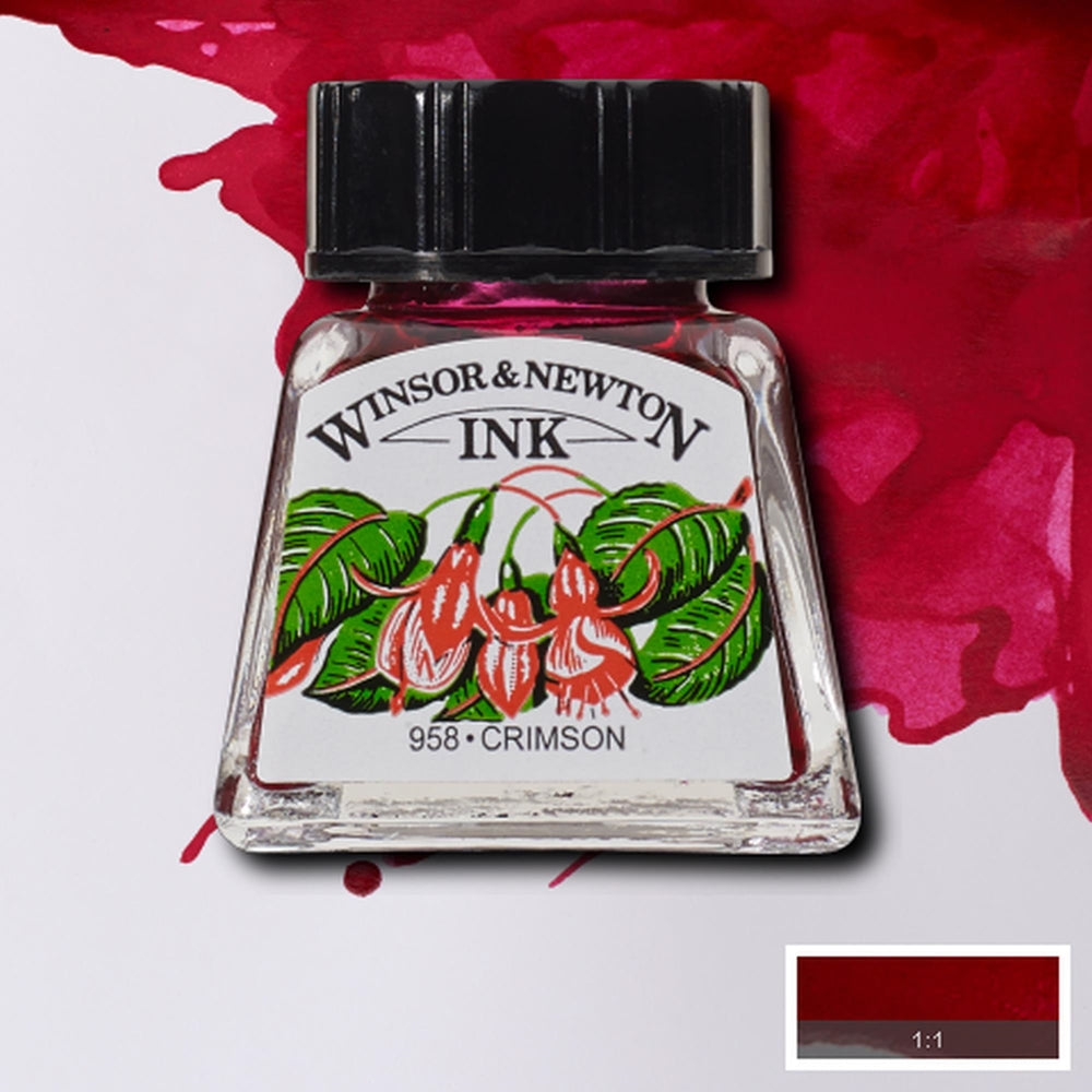 Tinta para Desenho Winsor & Newton 14ml Crimson 203