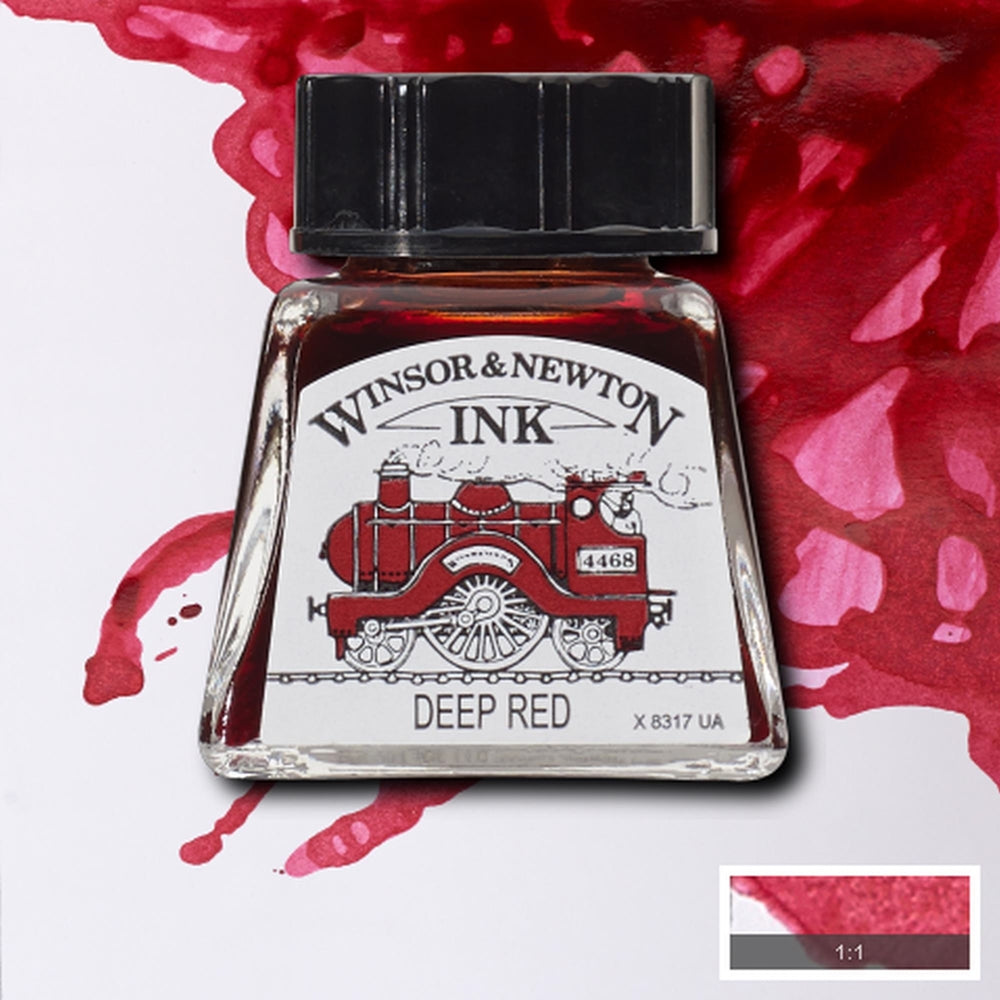 Tinta para Desenho Winsor & Newton 14ml Deep Red 227