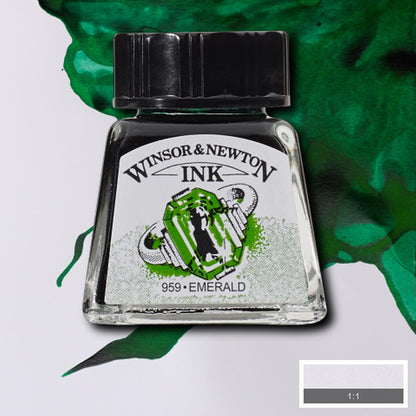 Tinta para Desenho Winsor & Newton 14ml Emerald 235