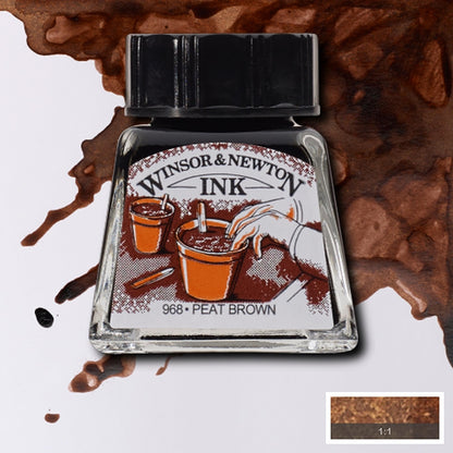 Tinta para Desenho Winsor & Newton 14ml Peat Brown 469