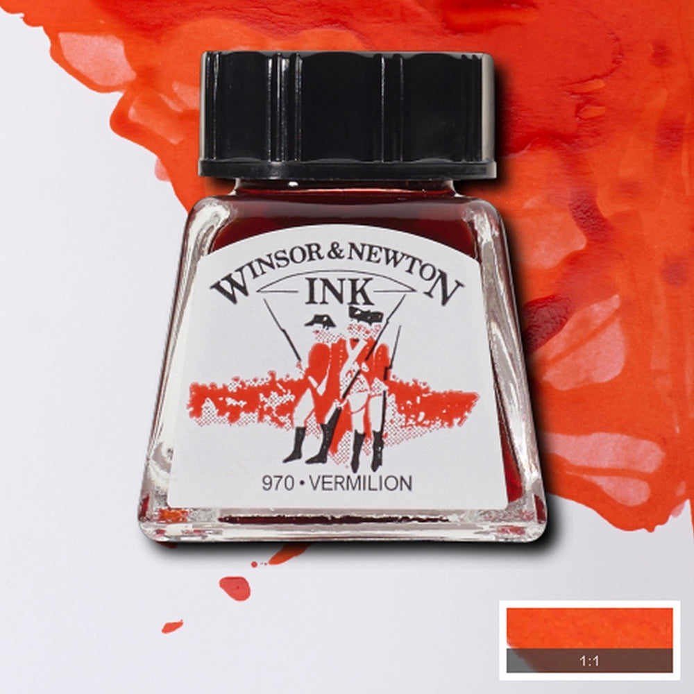 Tinta para Desenho Winsor & Newton 14ml Vermilion 680