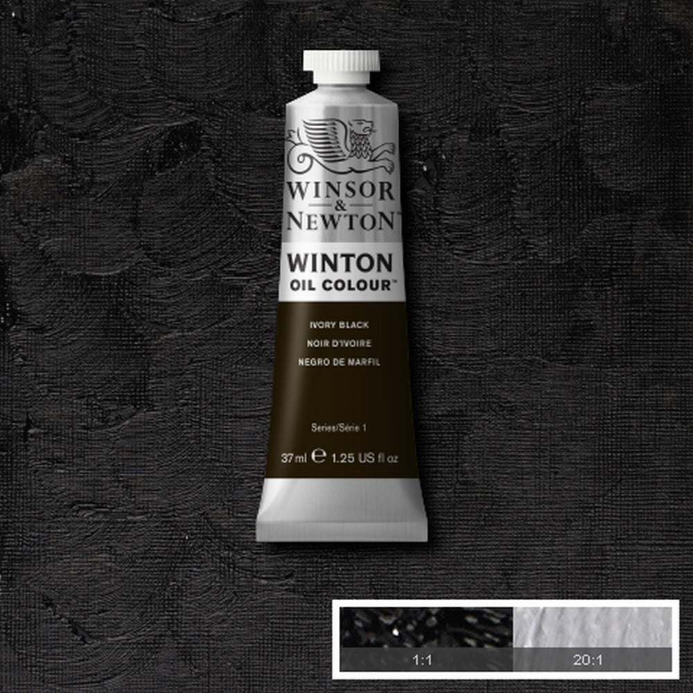 Tinta Óleo Winton 37ml 331 Ivory Black