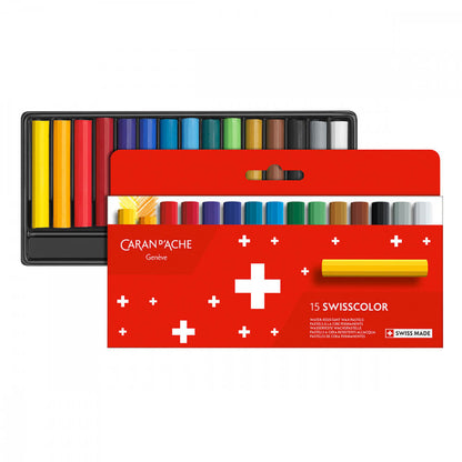 Pastel Wax Swisscolor Caran d’Ache 15 Cores