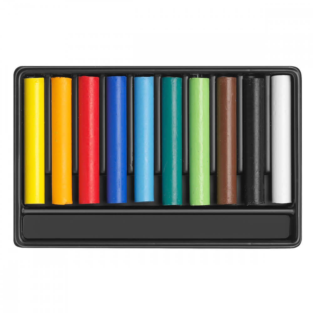 Pastel Aquarelável Wax Swisscolor Caran d’Ache 10 Cores