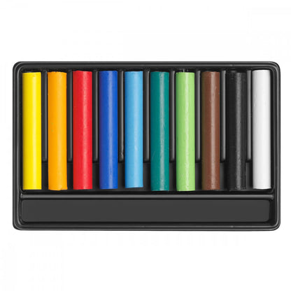 Pastel Aquarelável Wax Swisscolor Caran d’Ache 10 Cores
